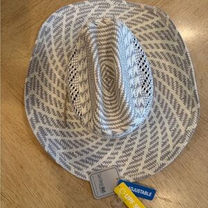 San Diego Hat Company Gray and White Patterned Sun Hat